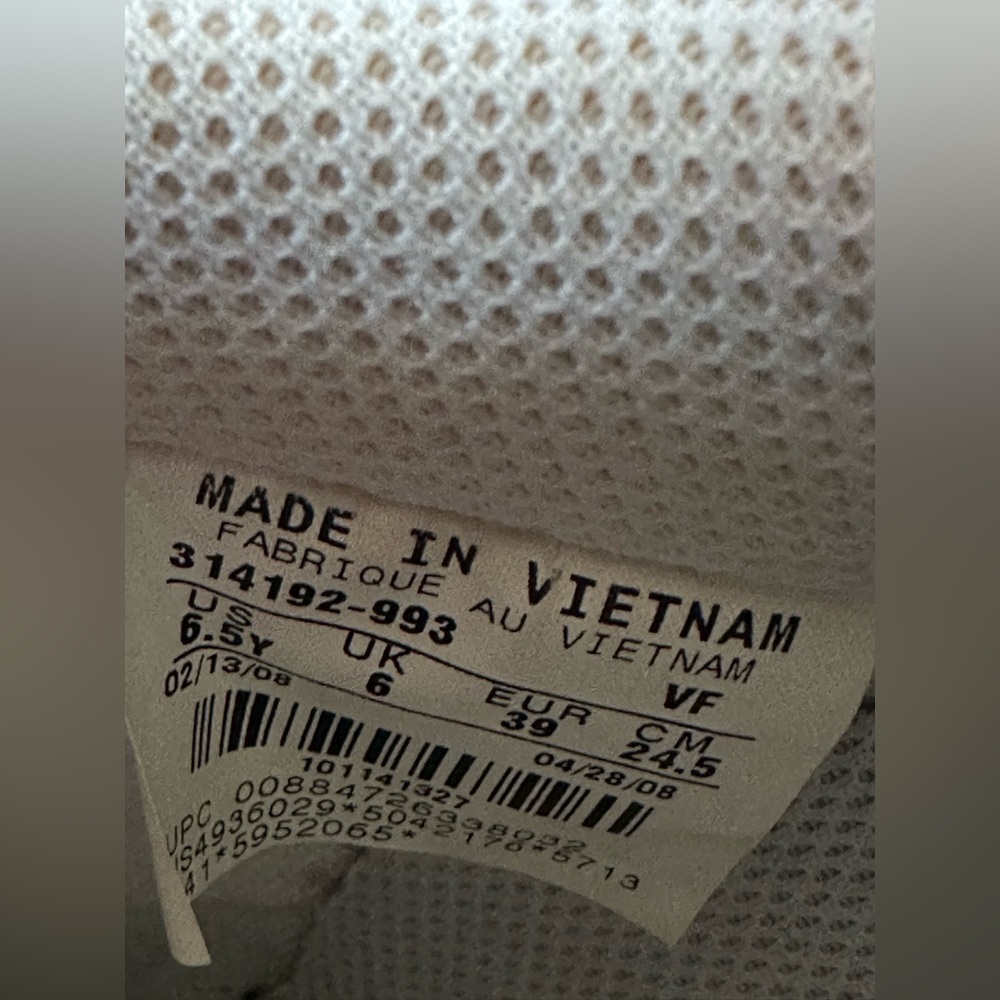 Vintage Nike Air Force 1 AF1 '07 White Varsity Red Youth Size 6.5 - Picture 6 of 15